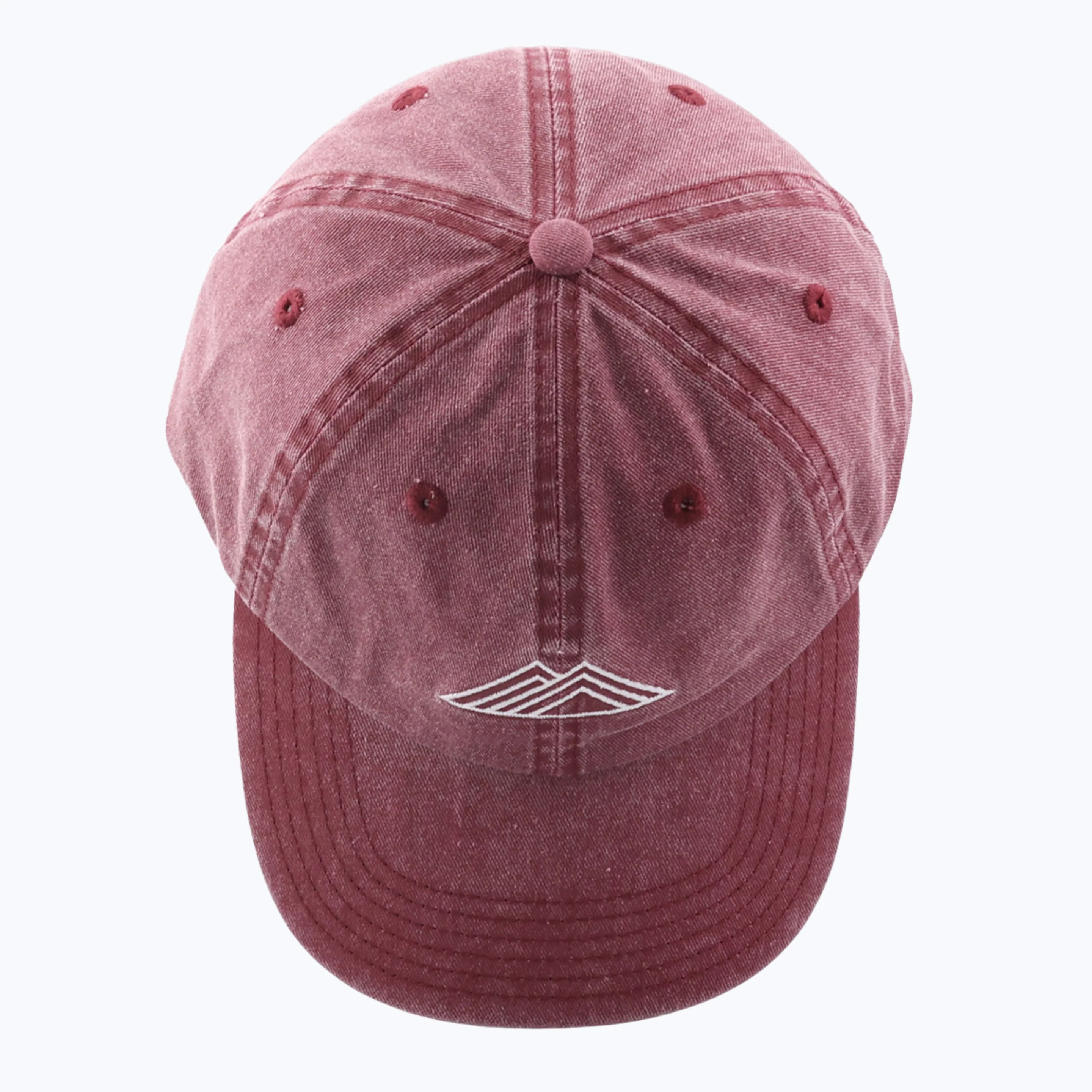 Logo Vintage Wash Dad Cap - Maroon - Image 4