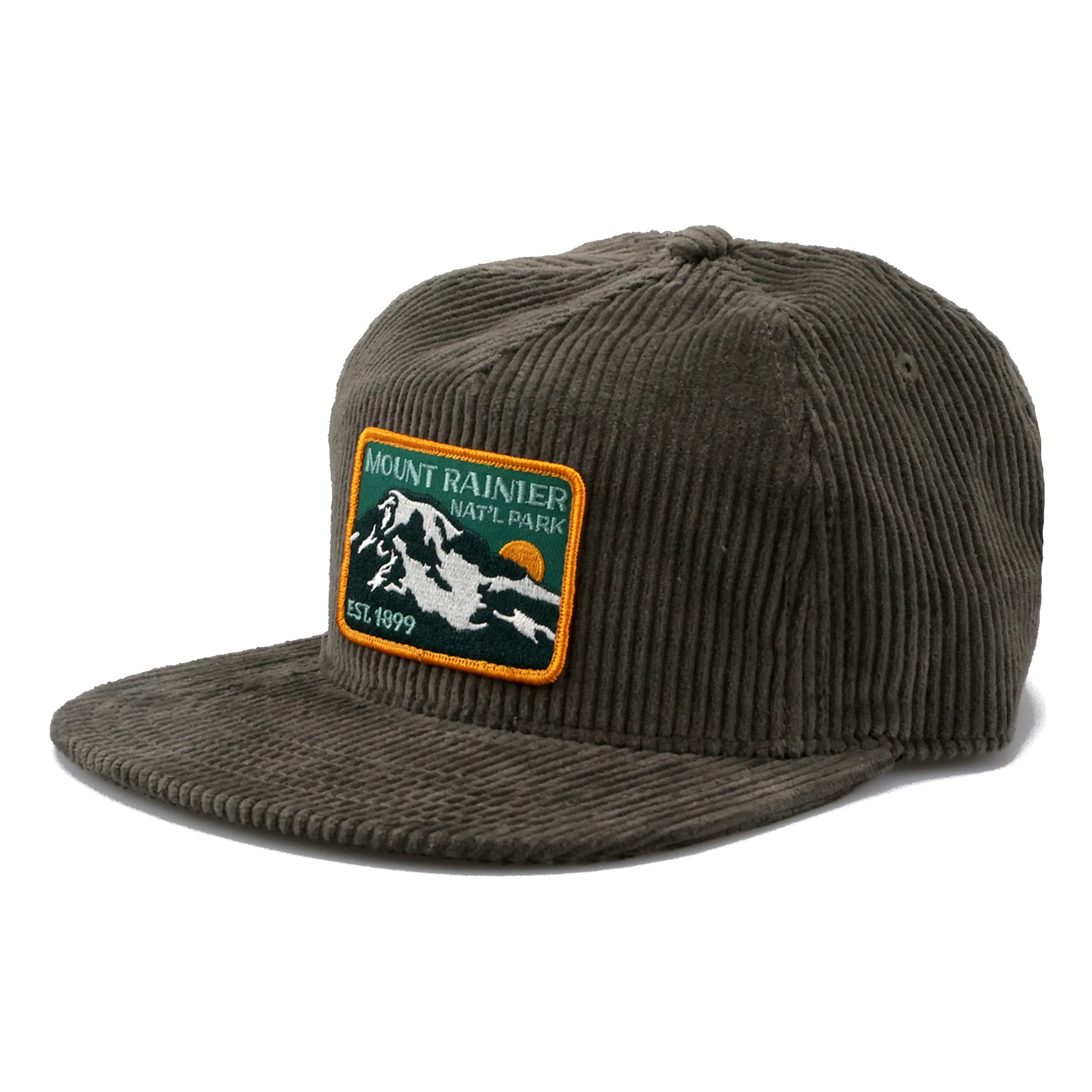 Mount Rainier National Park Est 1899 Corduroy Vintage Cap - Image 3