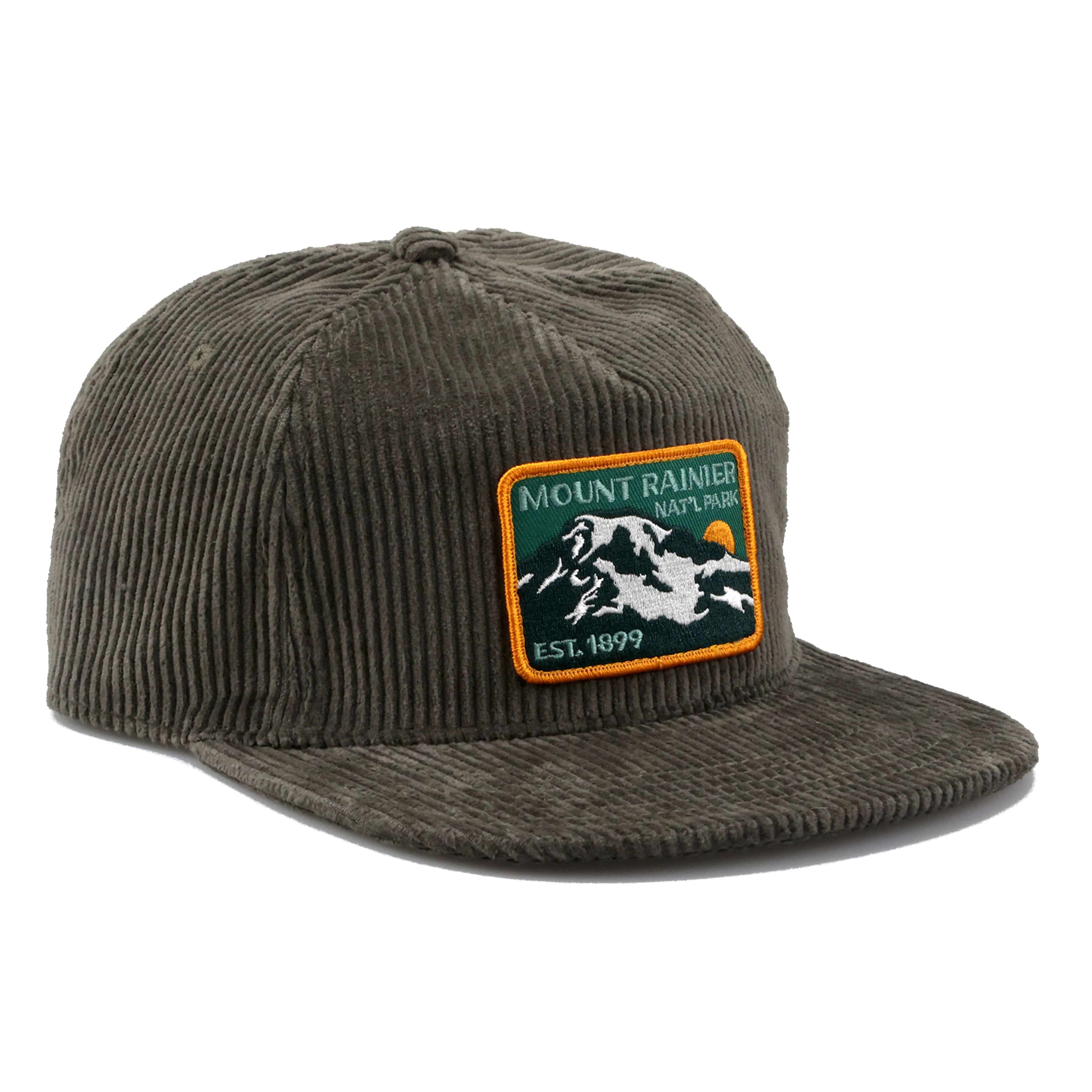 Mount Rainier National Park Est 1899 Corduroy Vintage Cap - Image 4