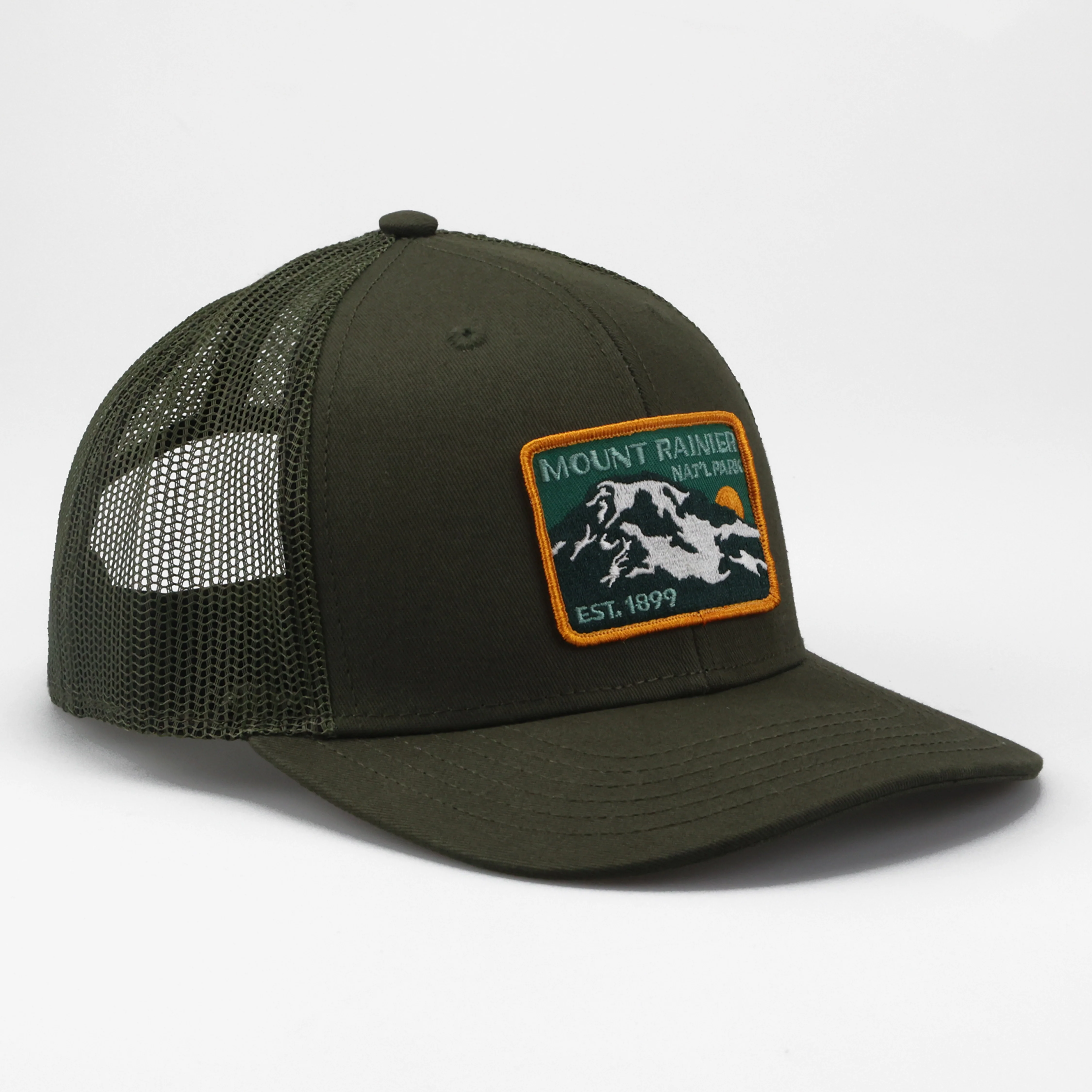 Mount Rainier National Park Est 1899 Trucker Cap - Image 5