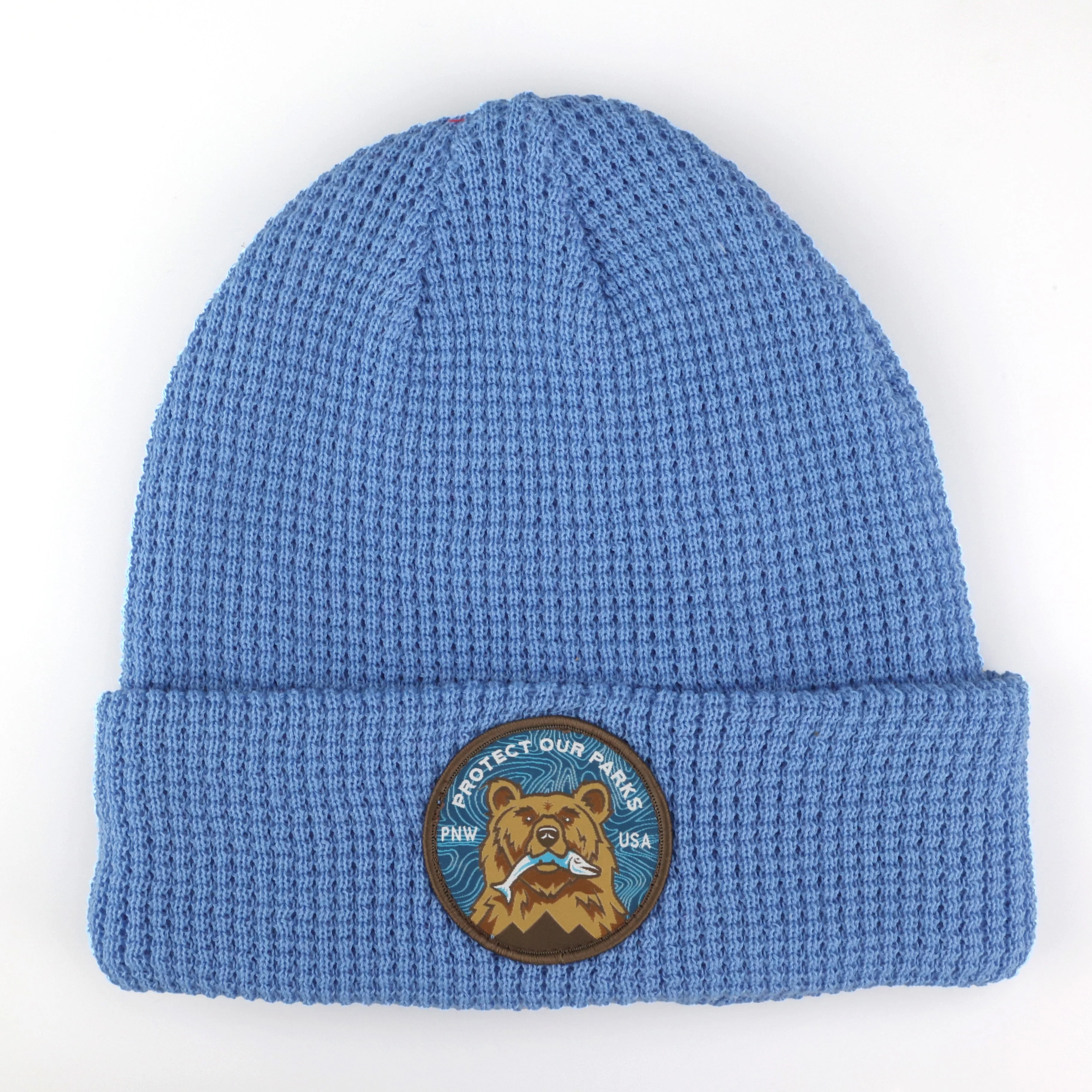 Protect Our Parks Bear Recycled Waffle Beanie - Image 7