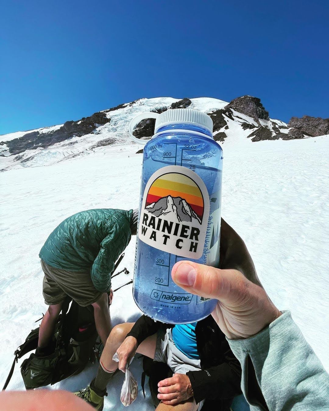 Rainier Watch Sunset Triple Gradient Sticker - Image 3