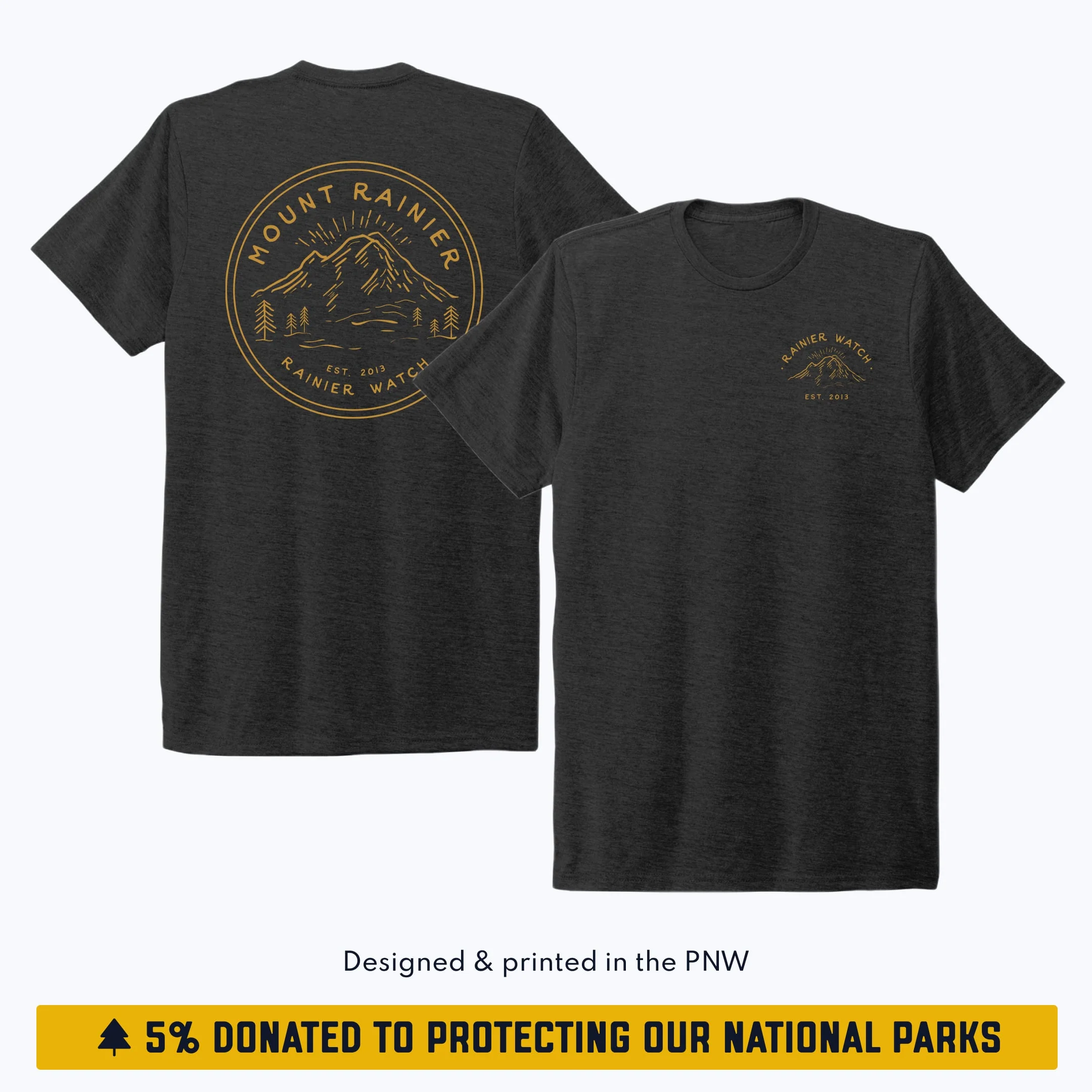 Ranger - Unisex Eco Tee - Double Sided - Heather Black - Image 7