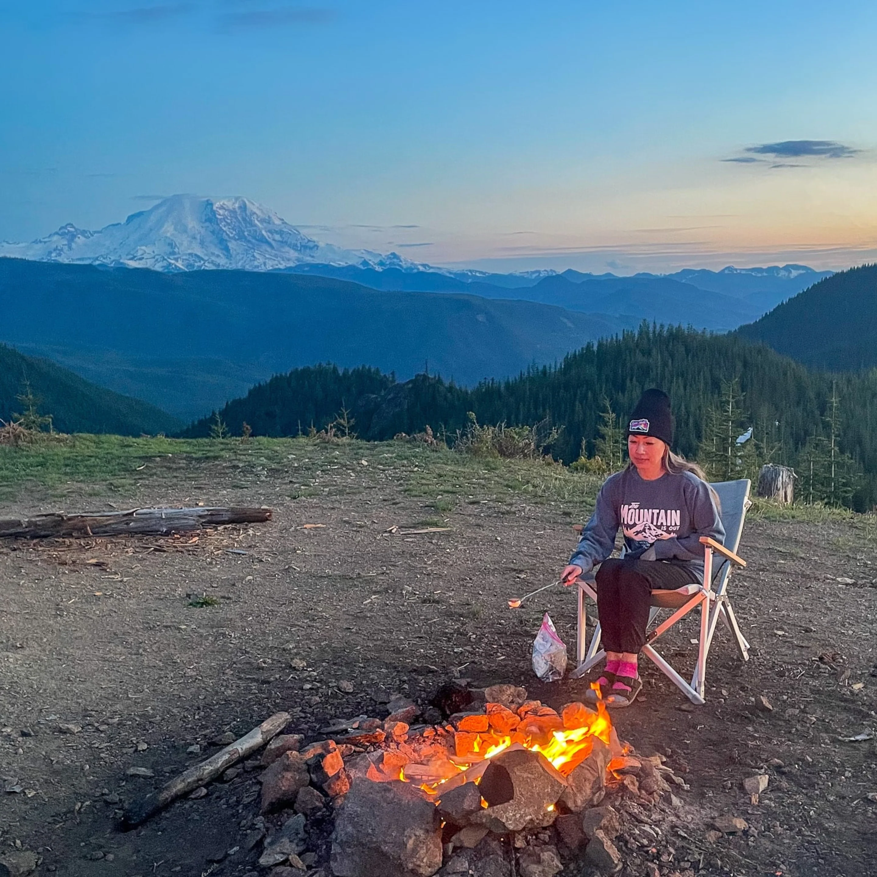 The Mountain is out Crewneck Sweatshirt - Image 3