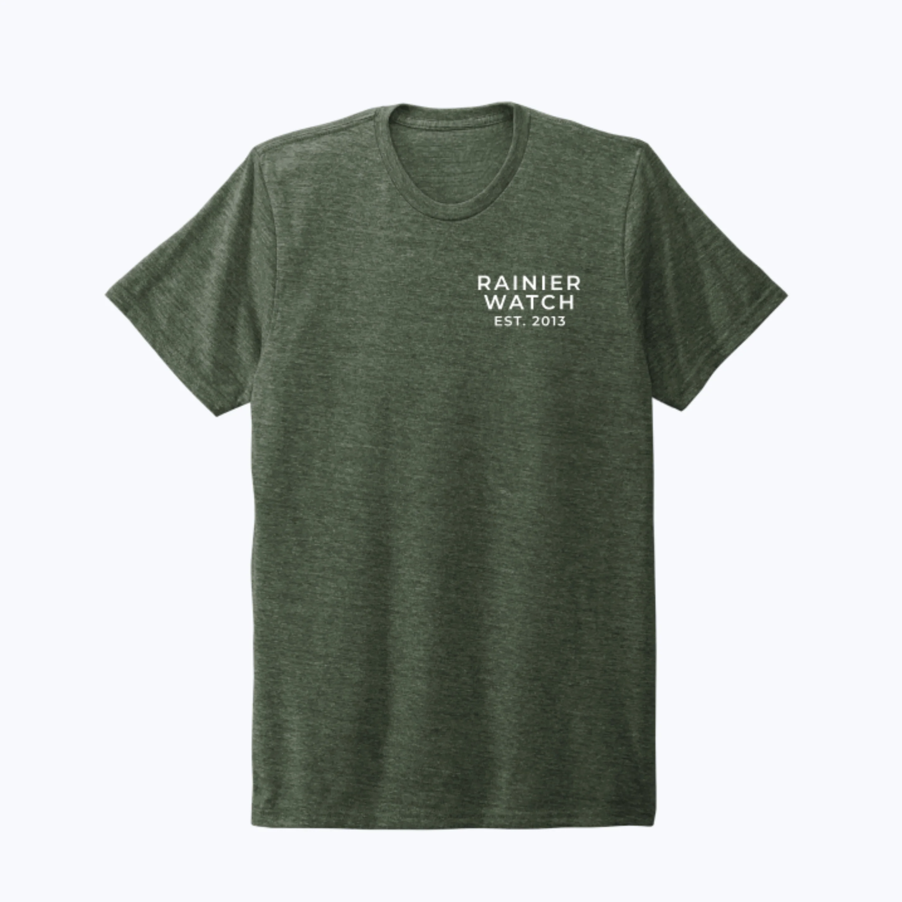 The Mountain Is Out Unisex Eco Tee - Double Sided - Heather Forest Green - Image 3