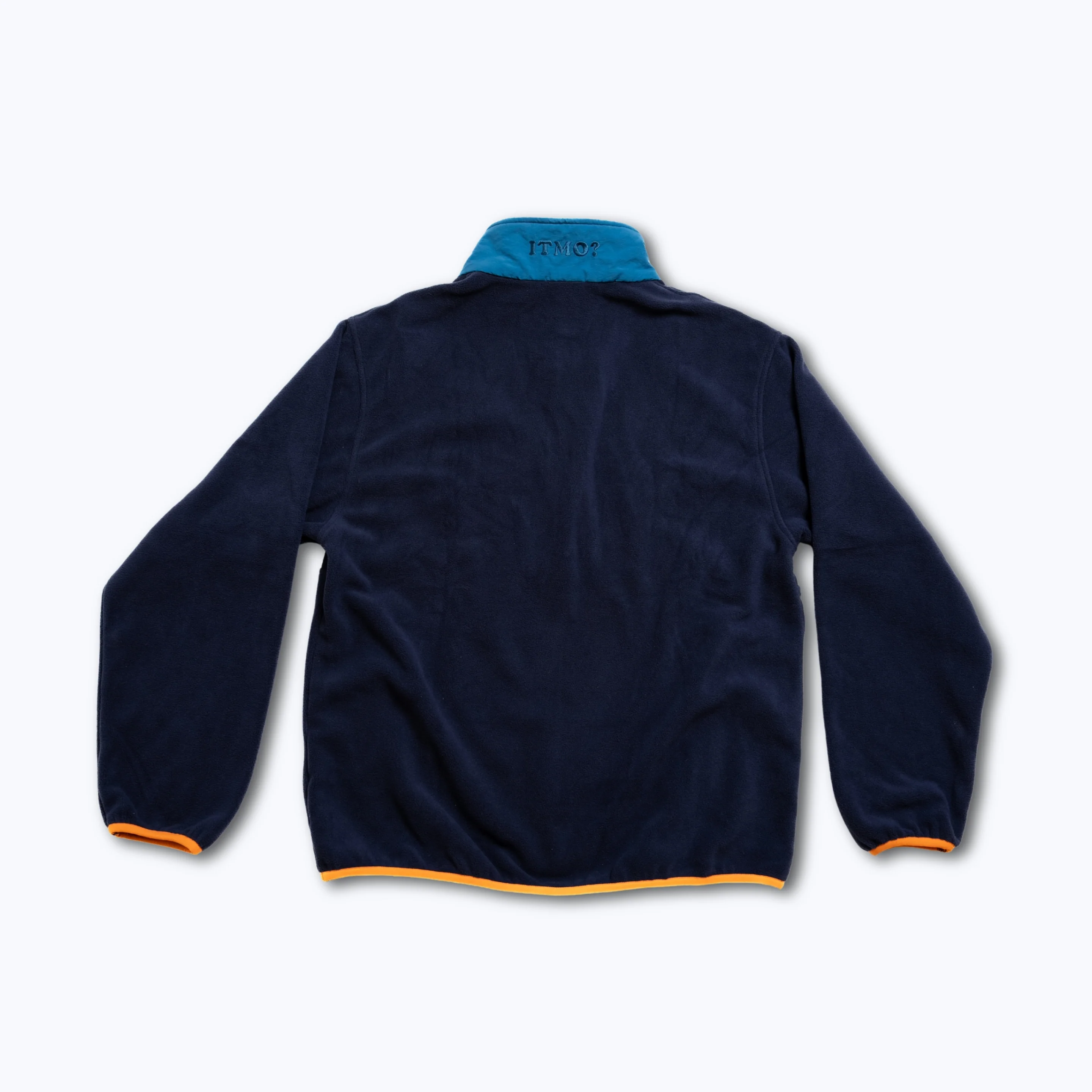 Turbo Recycled Fleece Pullover Jacket - Navy - Image 8