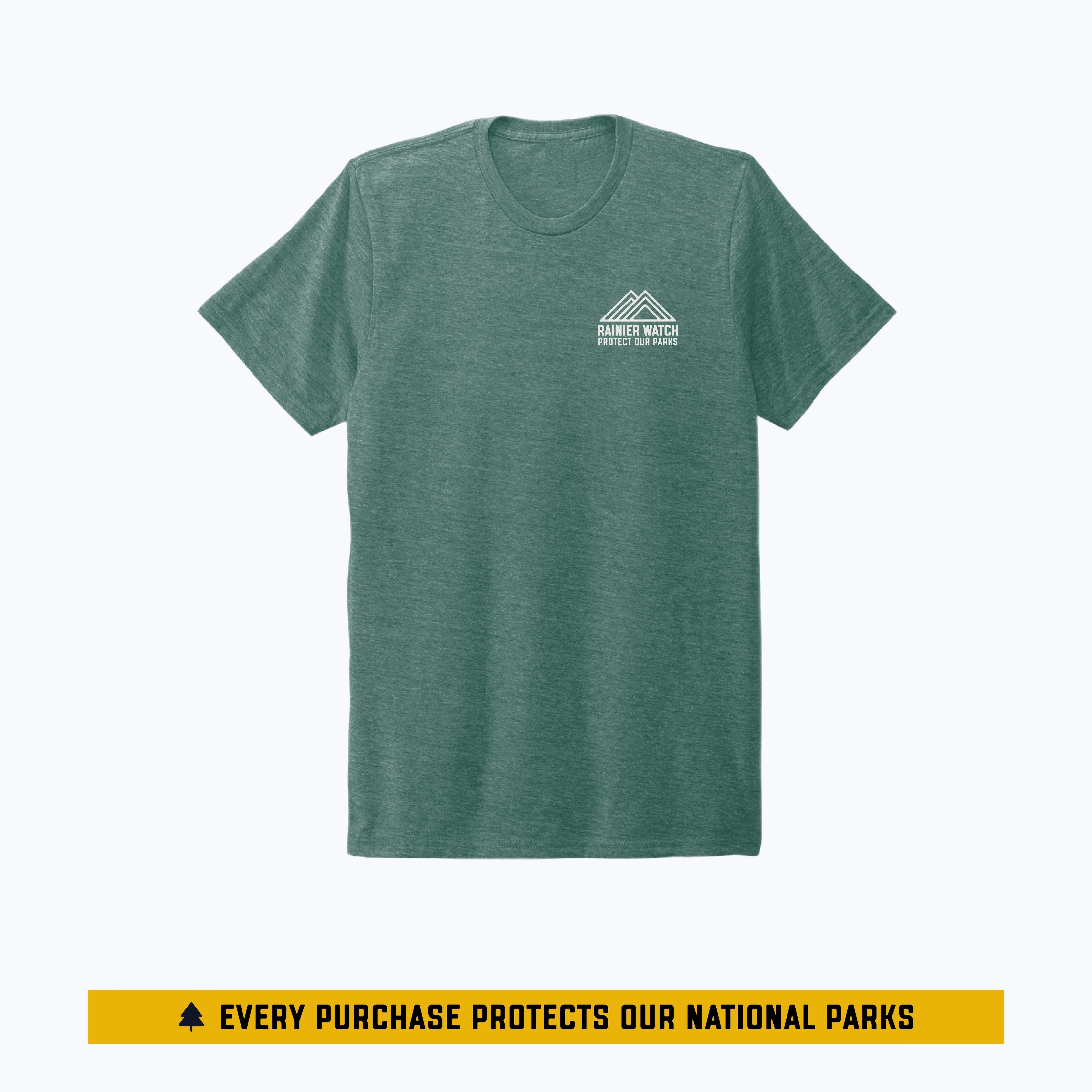 Washington National Parks Unisex Eco Tee - Sea Green - Image 4
