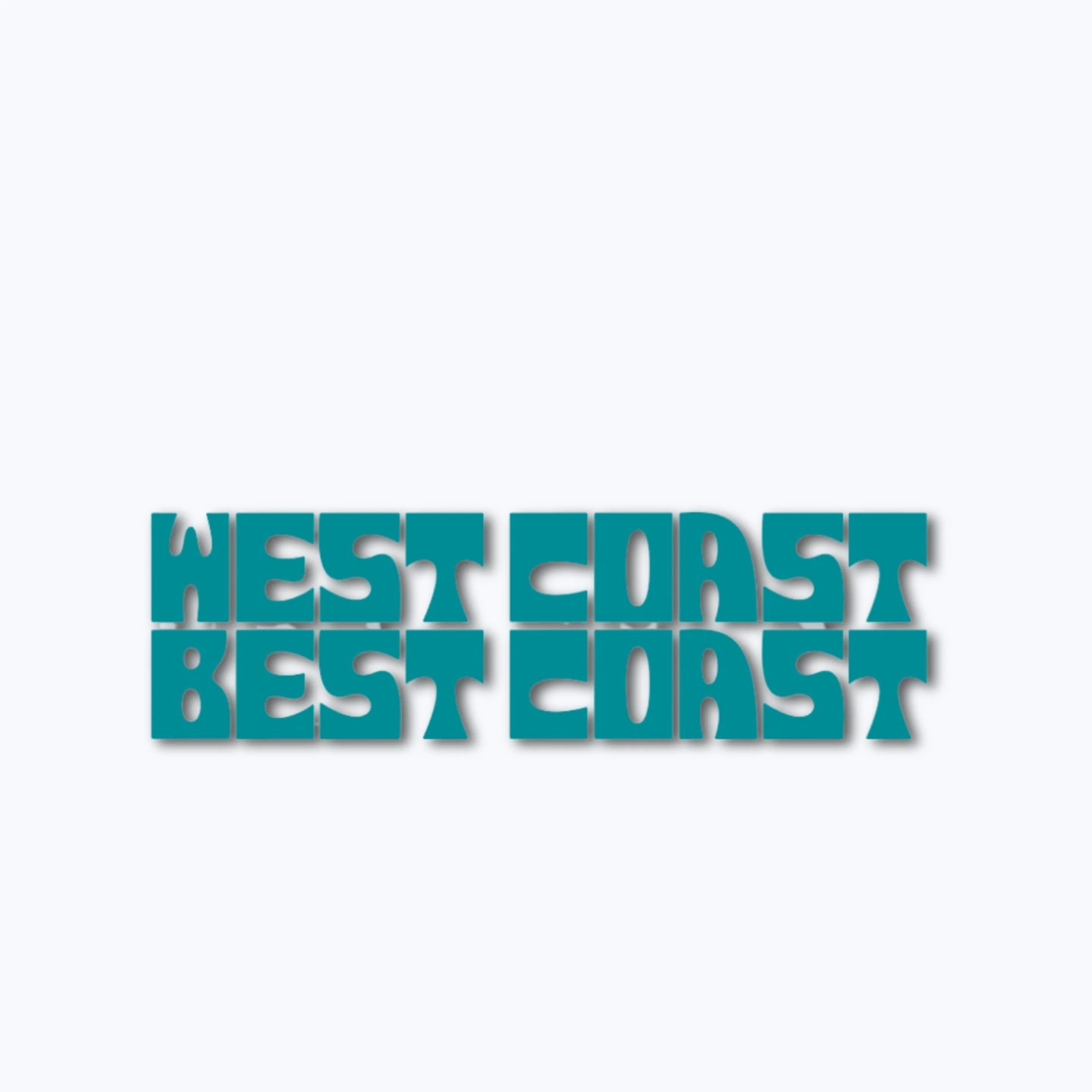 West Coast Best Coast Vinyl Decal - Image 3